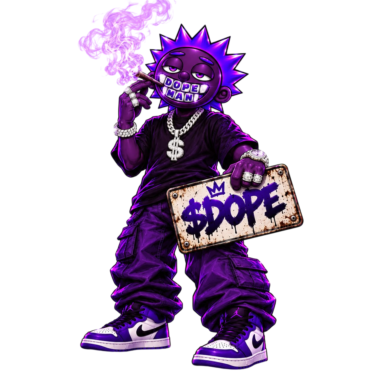 Dopeman counting money on top of the deploy console